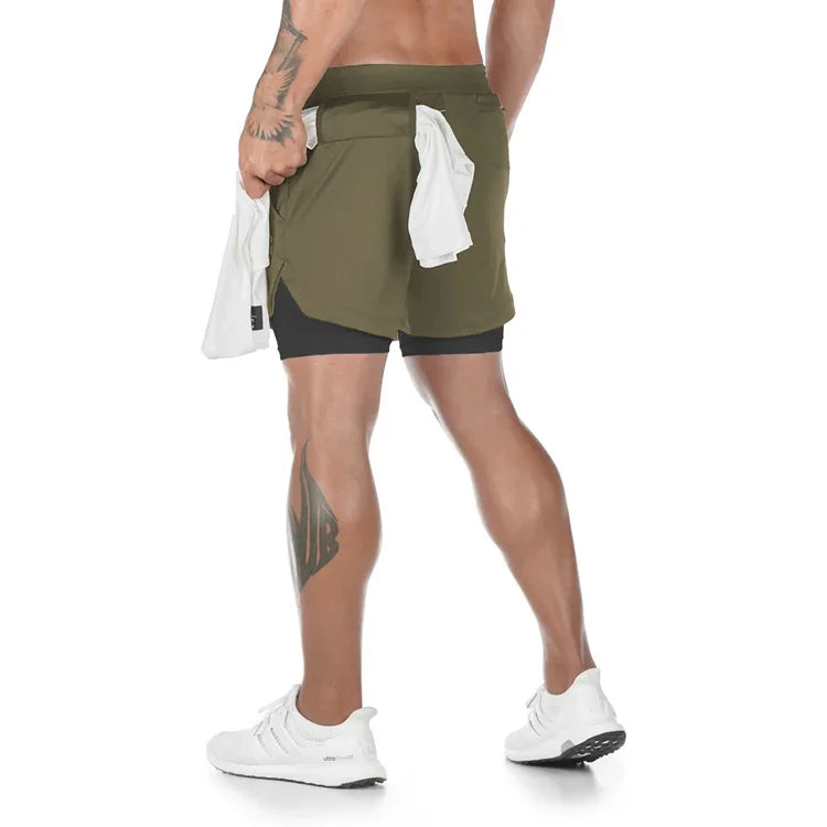 2-in-1 Running & Gym Shorts