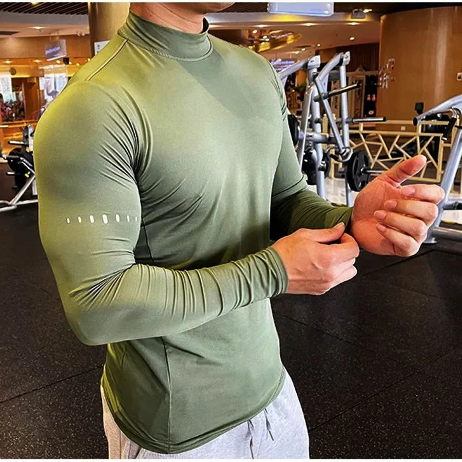T Shirt Men's Long Sleeve Compression