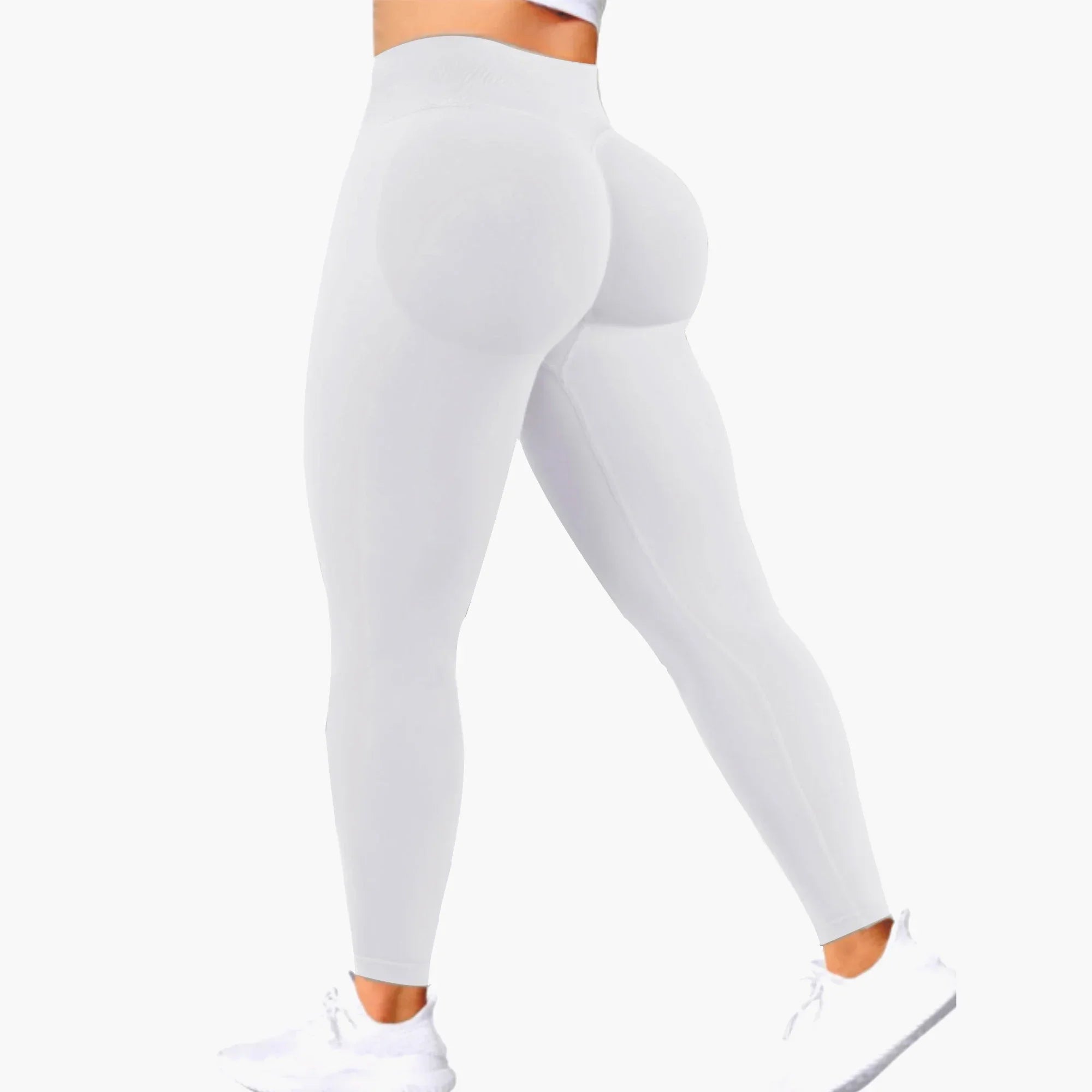 High Waist Peach Leggings