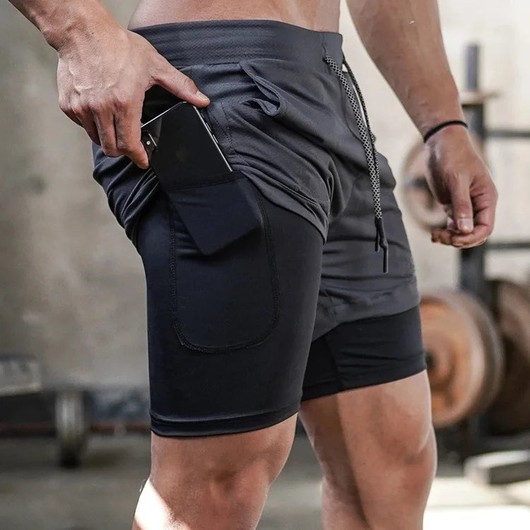2-in-1 Running & Gym Shorts