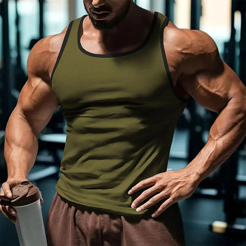 Men’s Solid Color Tank Top