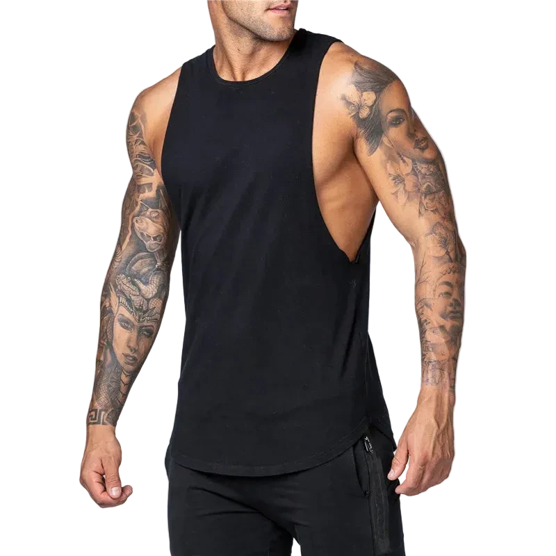 Fitness Cotton Tank Top Men