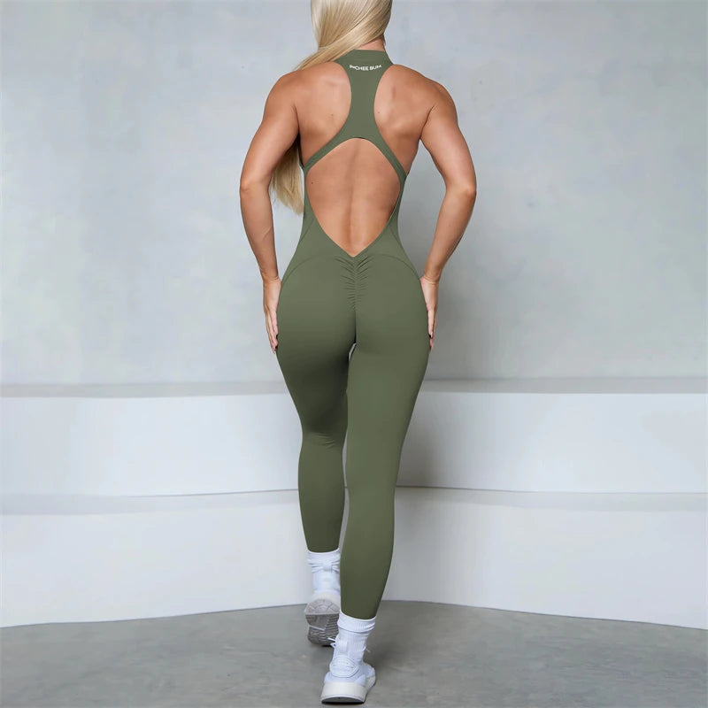 Women’s Scrunch Butt Sleeveless Jumpsuit