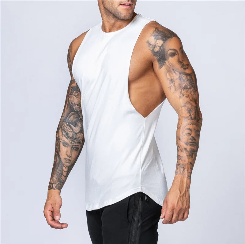 Fitness Cotton Tank Top Men