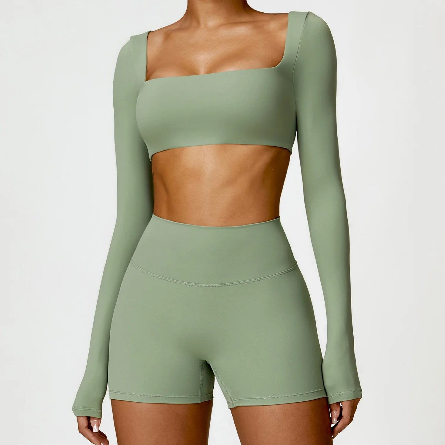 Top Yoga Long Sleeves Crop Top