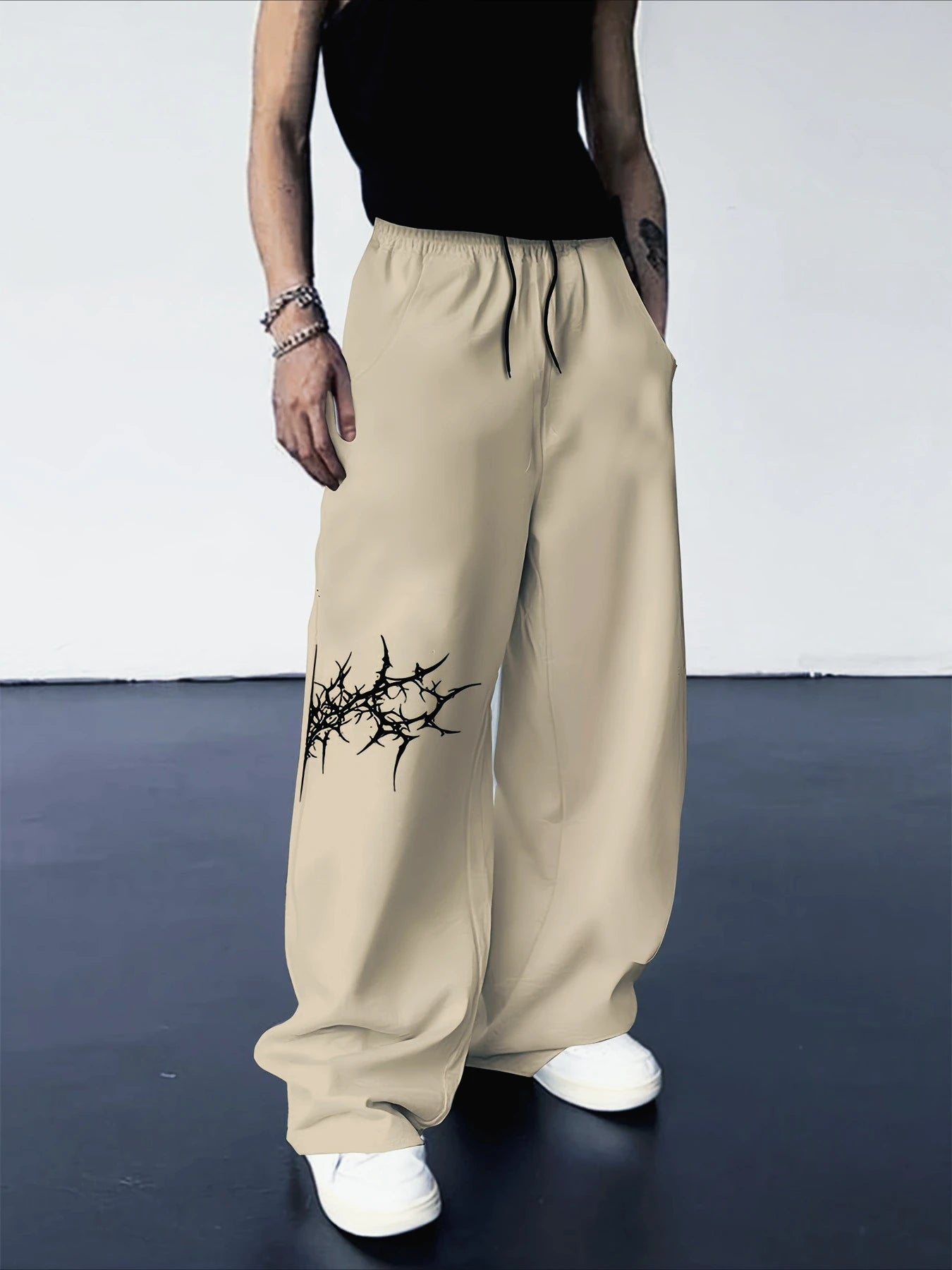 Elastic Drawstring Pants for Daily