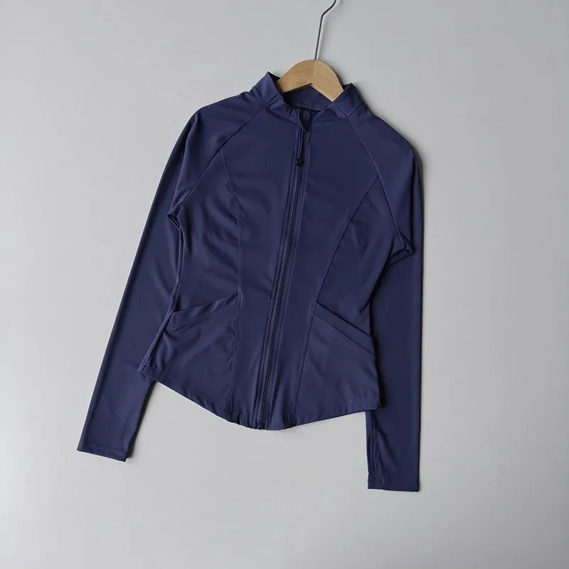 Women’s Quick-Dry Zip-Up Fitness Jacket B47