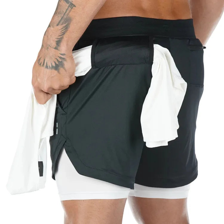 2-in-1 Running & Gym Shorts