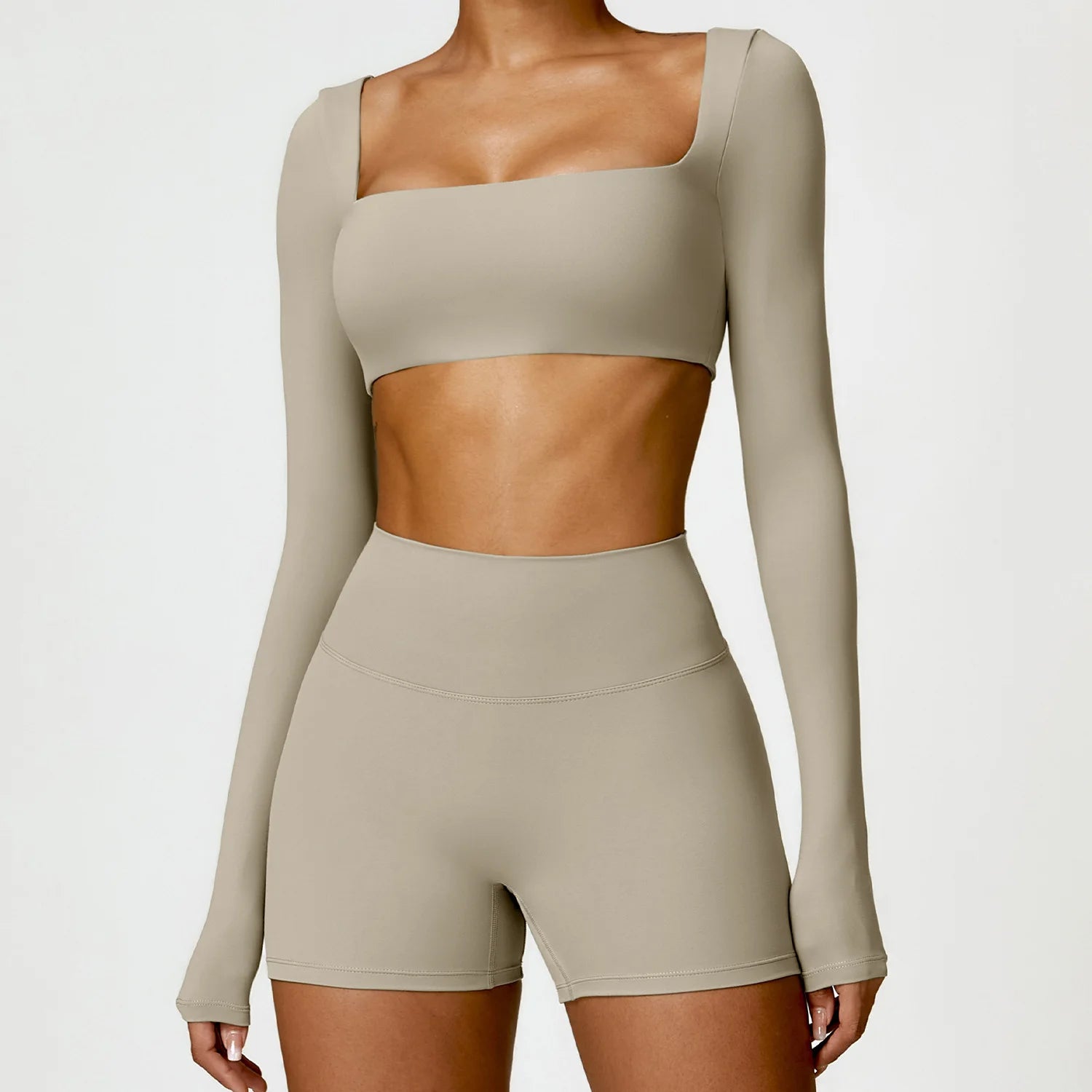 Top Yoga Long Sleeves Crop Top