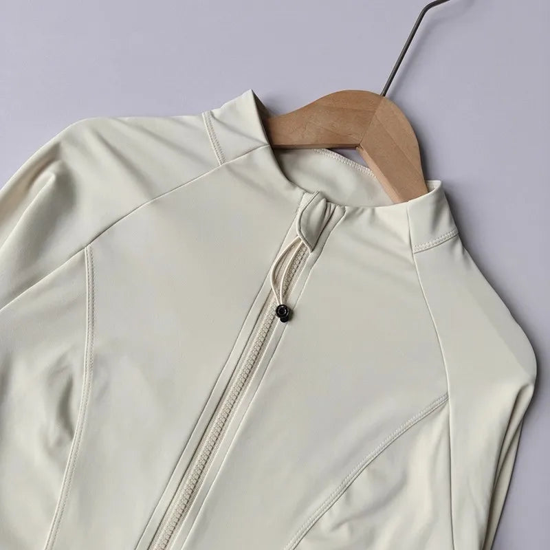 Women’s Quick-Dry Zip-Up Fitness Jacket B47