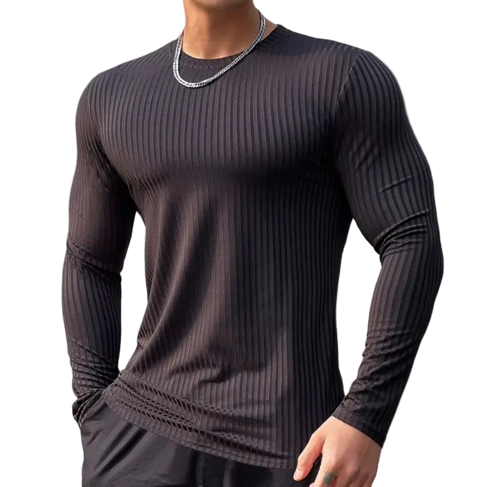 T-shirt Men Casual Long Sleeve