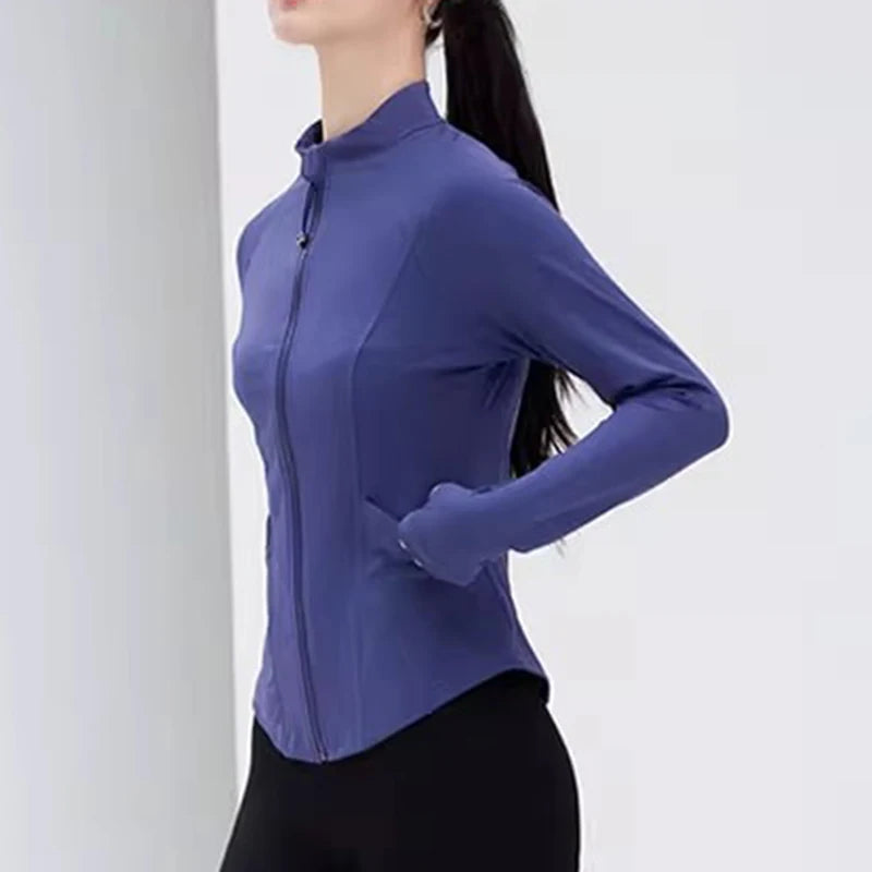 Women’s Quick-Dry Zip-Up Fitness Jacket B47