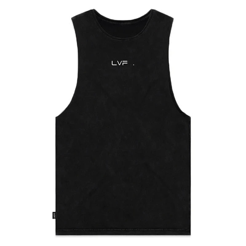 Summer Gym Vest Cotton Sleeveless
